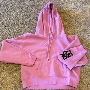 DKNY Vibrant Pink/Purple Hoodie with Black Logo